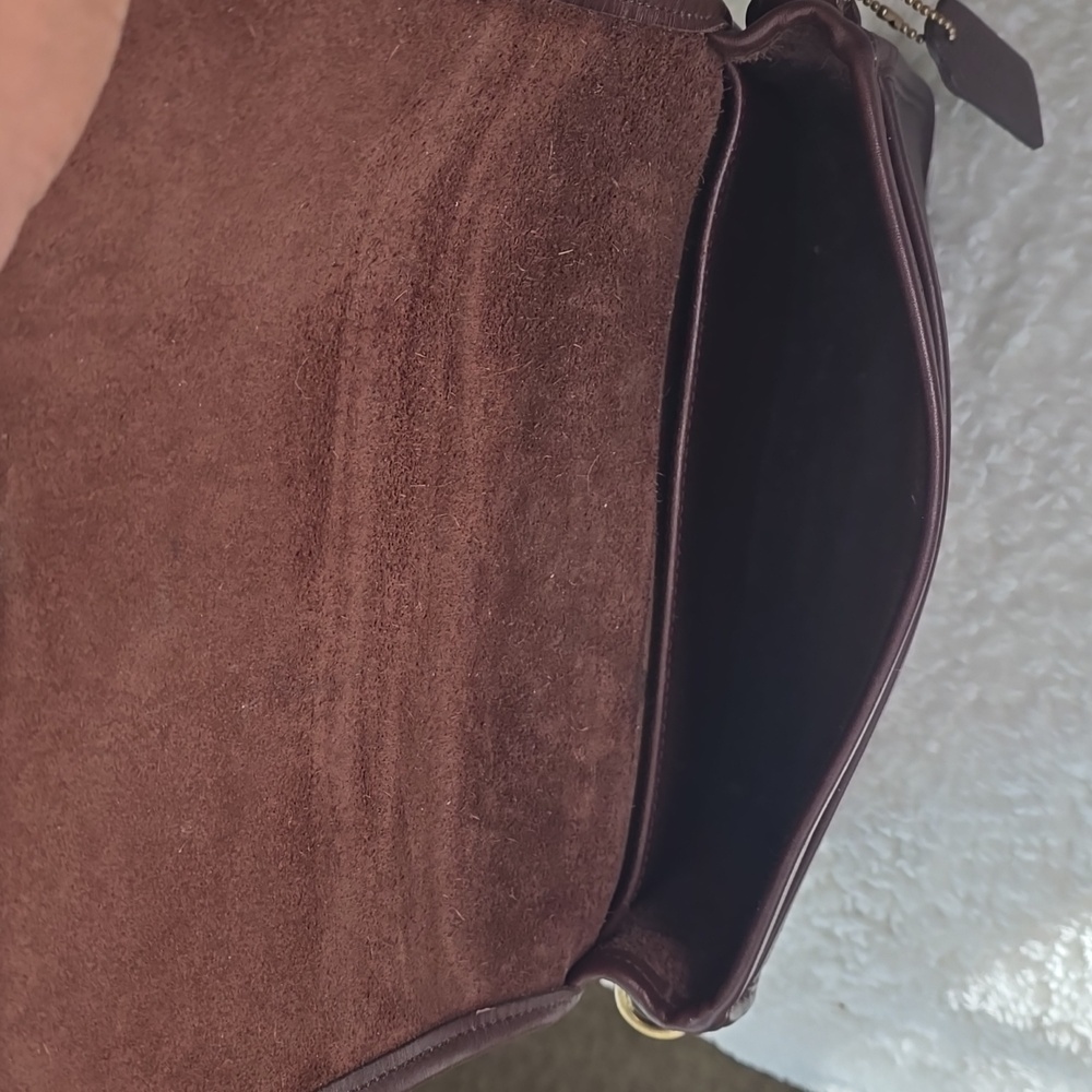 Coach Vintage PENNY A81-9755 Mahagony Leather Purse +purse Bling - Picture 10 of 17